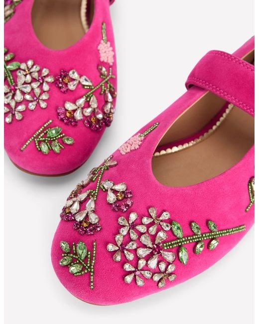 Boden Pink Kylie Flat Buckle Mary Janes