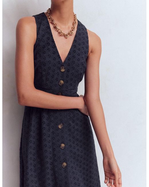 Boden Blue Catherine Broderie Dress