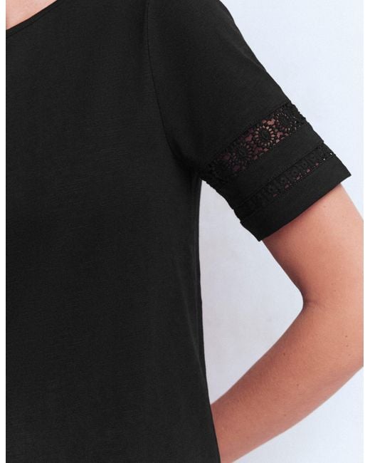 Boden Black Hattie Jersey T-Shirt Dress