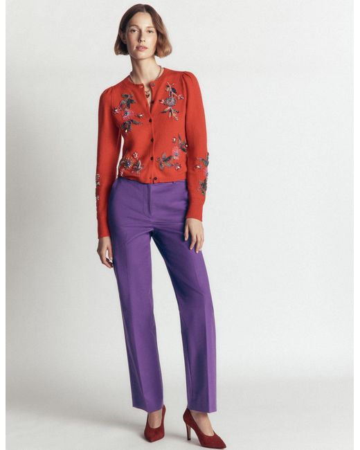 Boden Blue Canonbury Cotton Trousers