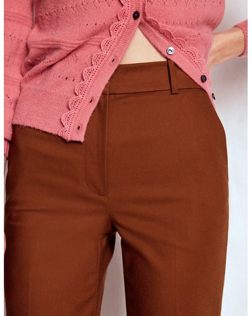 Boden Red Full Length Canonbury Trousers