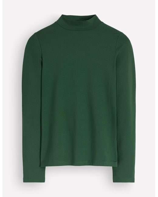 Boden Green High Neck Jersey Top