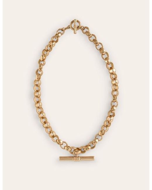 Boden Natural Chunky T-bar Chain Necklace