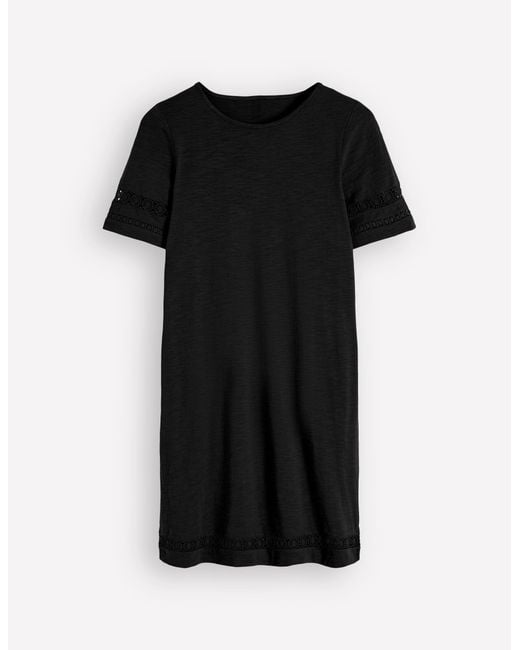 Boden Black Hattie Jersey T-Shirt Dress