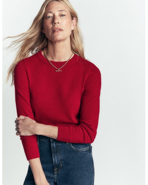 Boden Gray Elsie Cashmere Crew Sweater