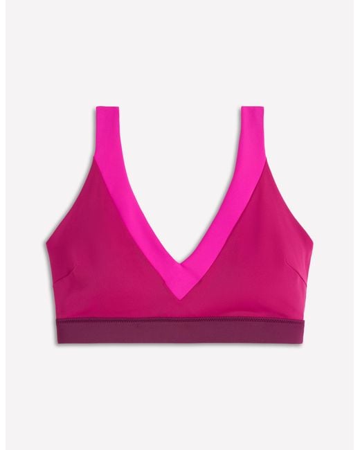 Boden Pink Campania Cross-Back Bikini Top