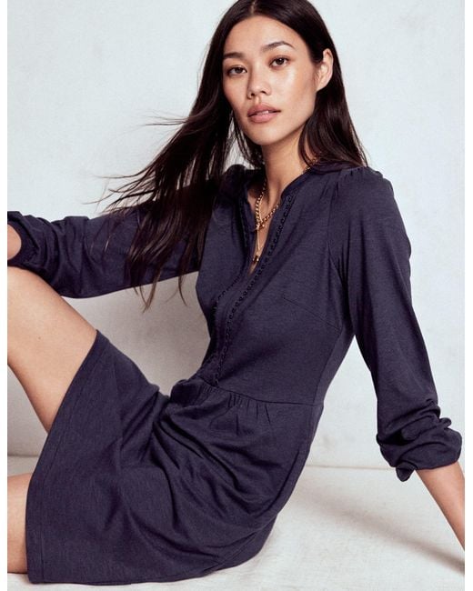 Boden Blue Naomi Relaxed Jersey Dress
