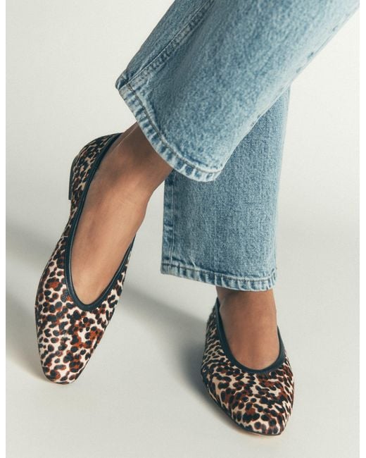 Boden White Nadia Chisel Toe Flats
