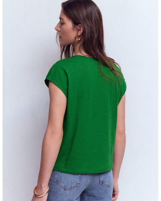 Boden Green Willow Broderie T-Shirt