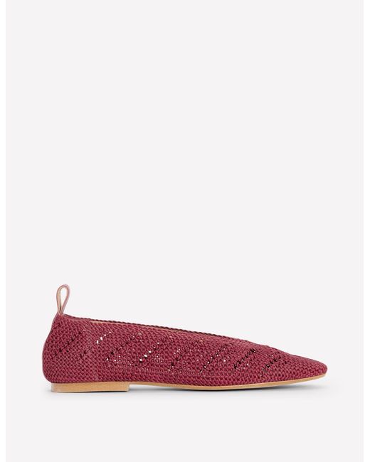 Boden Blue Knitted Ballet Flats