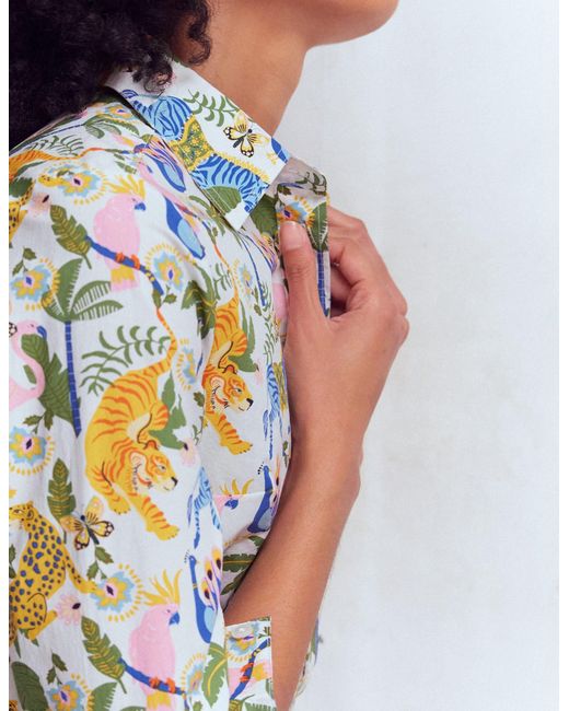 Boden Blue Sienna Cotton Shirt