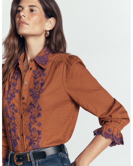 Boden Blue Cotton Top