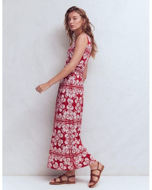 Boden White Antonia Jersey Maxi Dress