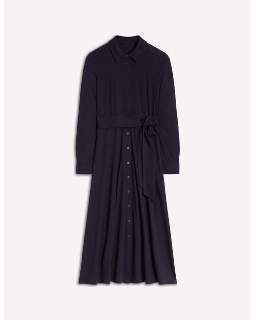 Boden Blue Marcia Jersey Shirt Dress
