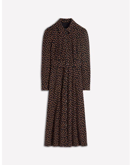 Boden Multicolor Anita Long Sleeve Shirt Dress- Painted Dot