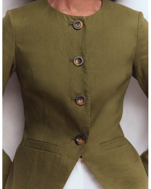 Boden Green Hampstead Linen Blazer