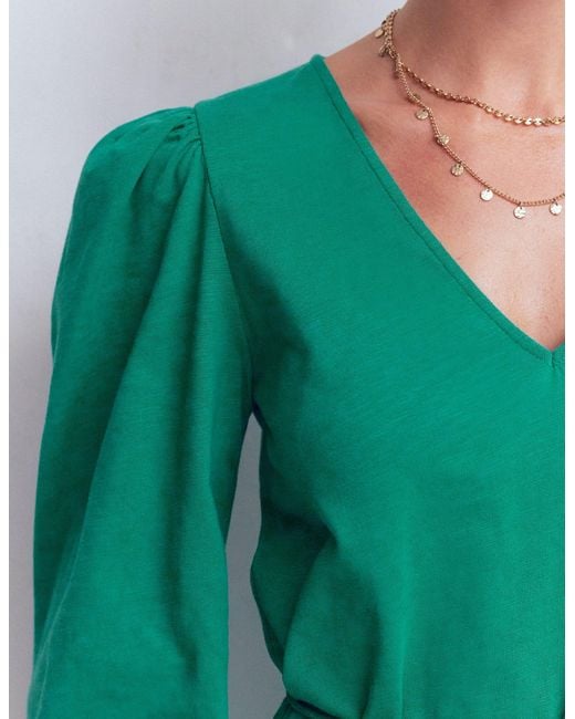 Boden Blue Cary V-Neck Short Dress