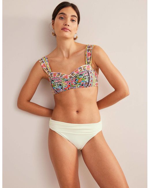 Boden Brown Classic Fold Bikini Bottoms