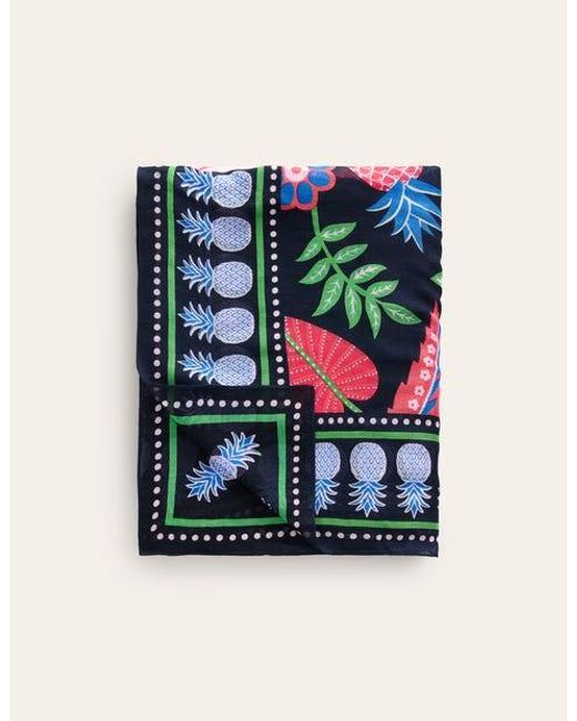 Boden Blue Sarong-Schal Mit Muster Damen