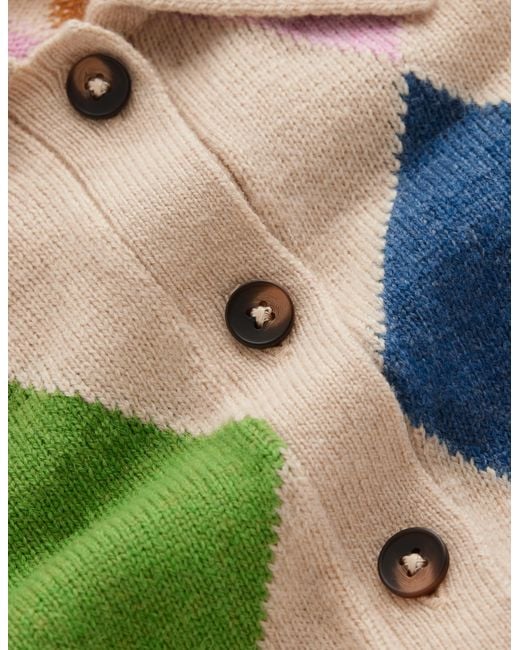 Boden Blue Ariadne Wool Blend Cardigan