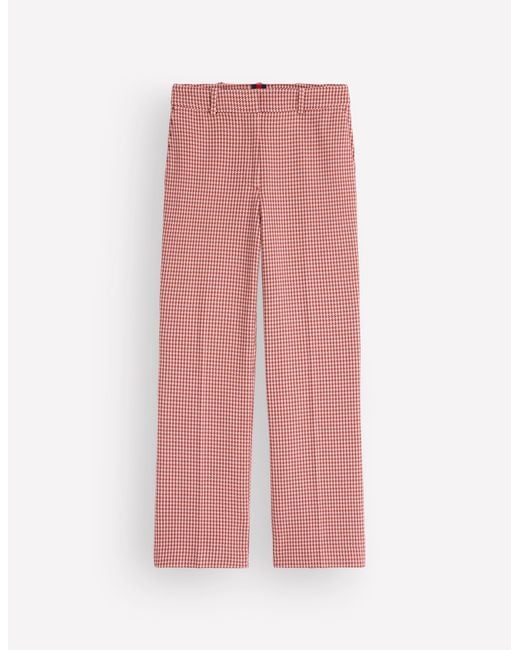 Boden Red Canonbury Cotton 7/8 Trousers