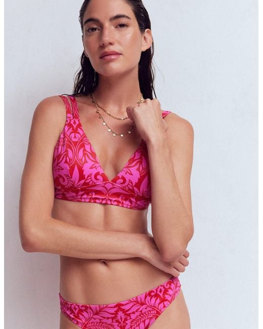 Boden Red Arles Bikini Top