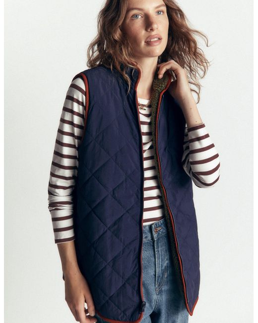 Boden Blue Quilted 4-In-1 Parka