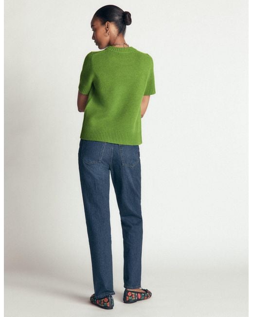 Boden Green Marta Merino Wool T-Shirt