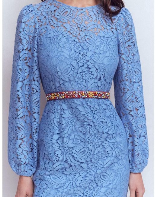 Boden White Embellished Party Belt