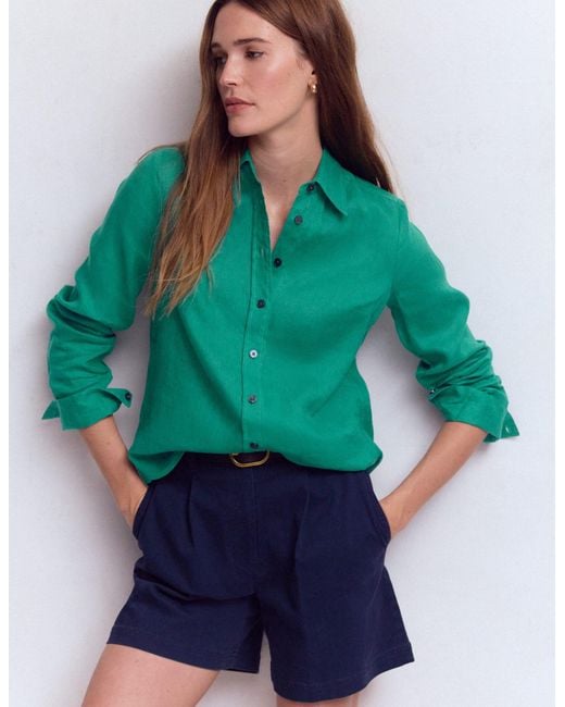 Boden Multicolor Sienna Linen Shirt