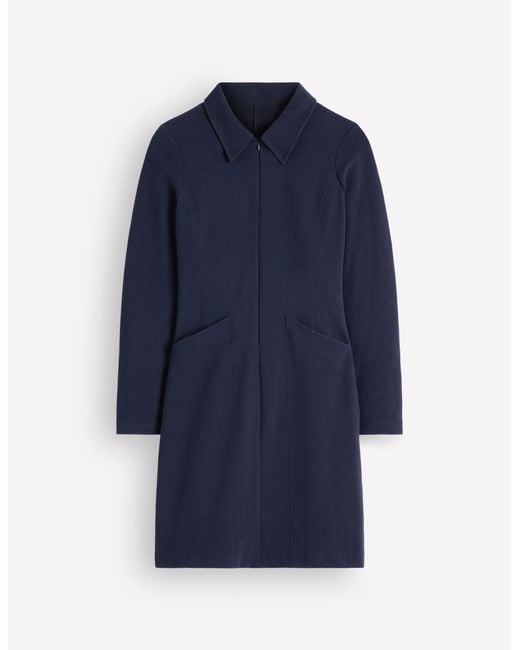 Boden Blue Nia Ottoman Long Sleeve Dress