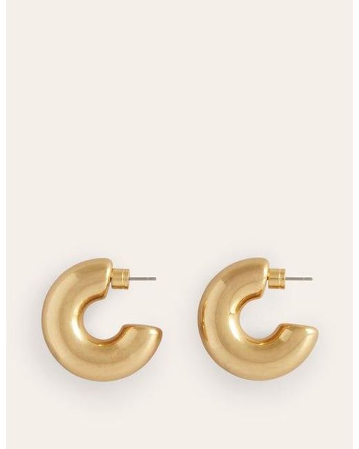 Boden Natural Chunky Small Hoop Earrings