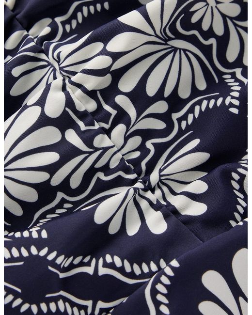 Boden Blue Gather String Swimsuit