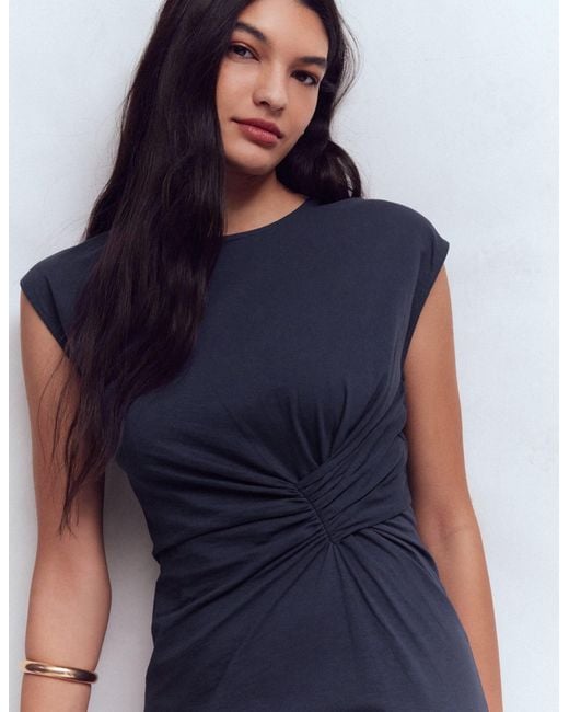 Boden Blue Delilah Twisted Midi Dress