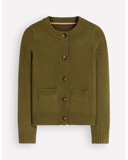 Boden Green Marta Merino Wool Cardigan