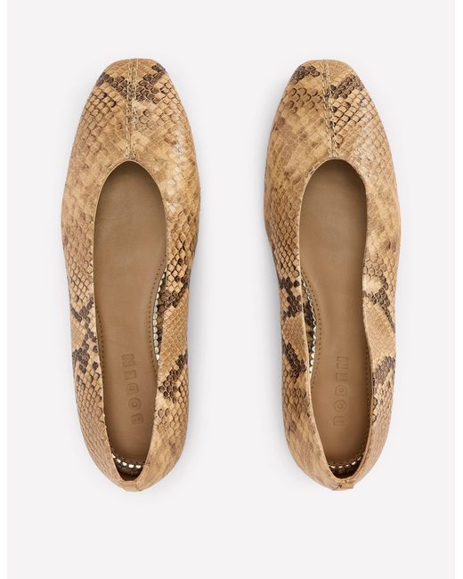 Boden Natural High Cut Stitch Detail Flats