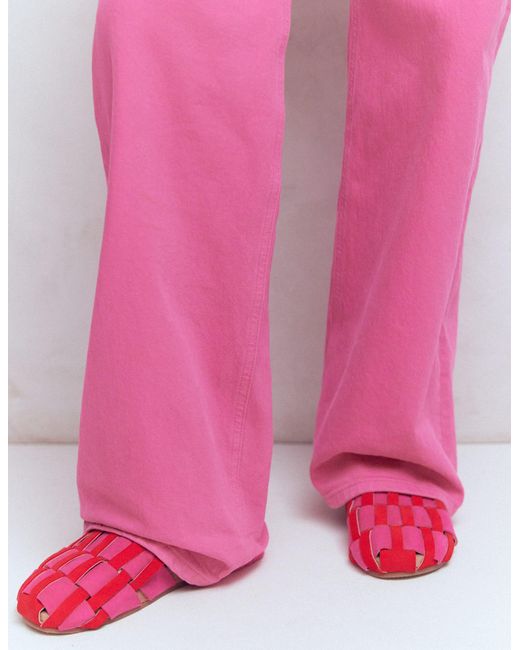 Boden Pink Loretta Multi Strap Clog
