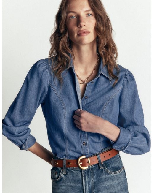 Boden Blue Sky Denim Shirt