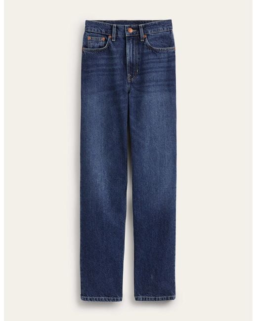 Boden Blue Mid Rise Tapered Jeans