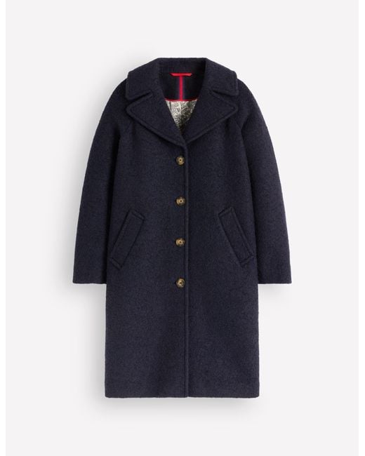 Boden Blue Cotswold Wool Coat
