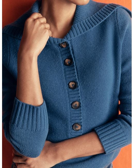 Boden Green Marta Merino Wool Sailor Top
