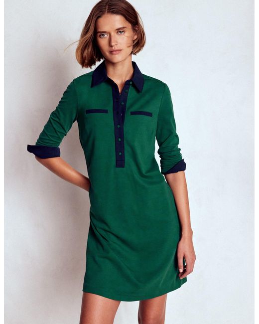 Boden Green Georgina Ponte-Kleid
