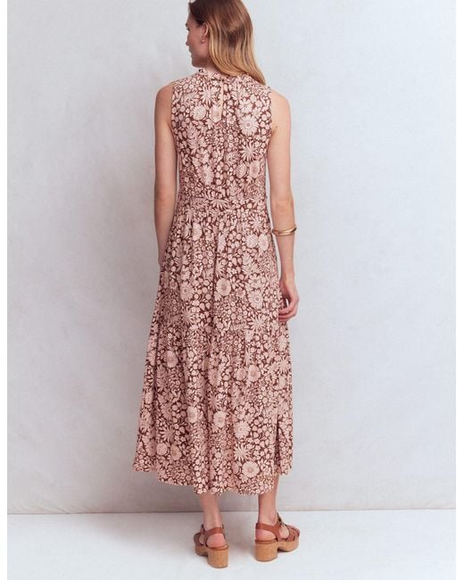 Boden Pink Camalie Jersey Maxi Dress