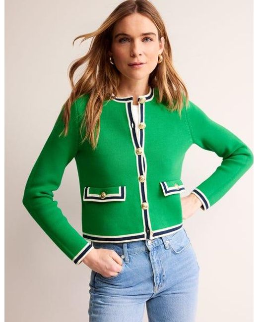Boden Green Holly Knitted Jacket