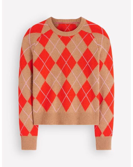 Boden Red Ariadne Wool Blend Sweater
