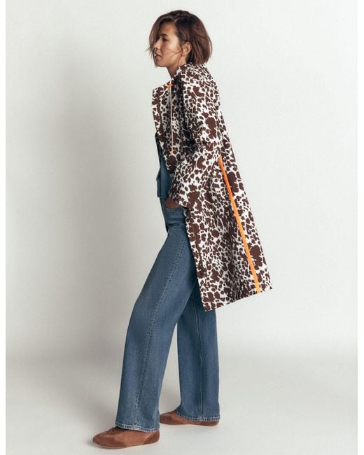 Boden Blue Longline Raincoat