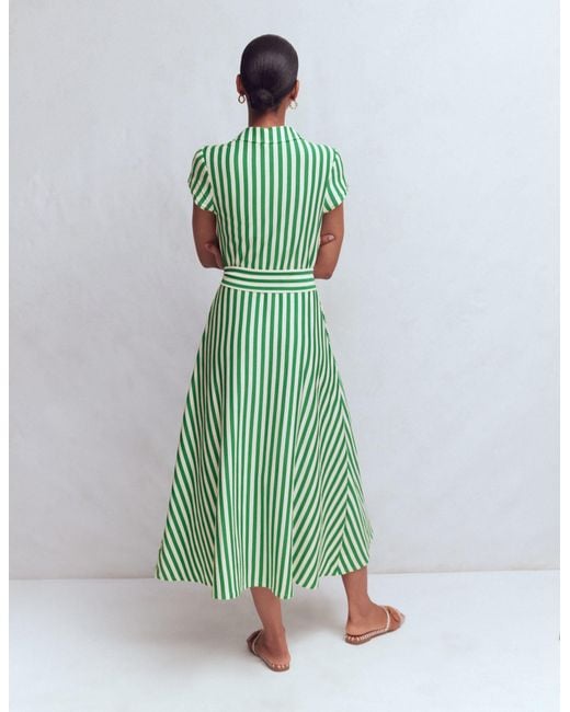 Boden Green Marcia Jersey Shirt Dress