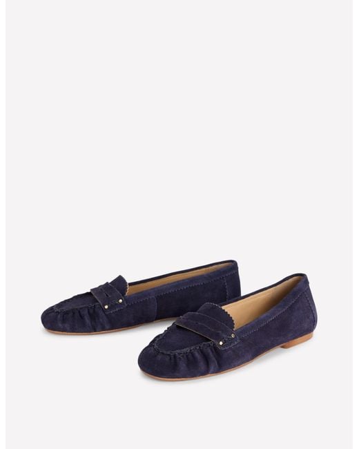 Boden Blue Classic Penny Loafers