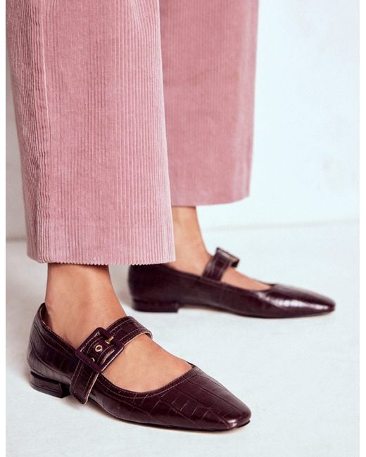 Boden Brown Vic Chisel Toe Mary Janes