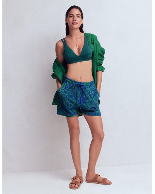 Boden Blue Islington Towelling Shorts